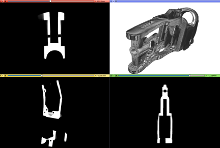 CT scanned metal part